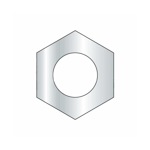 Newport Fasteners Hex Nut, 1"-8, Steel, Grade 8, Zinc Plated, 55/64 in Ht, 25 PK 415402-PR-25 - main